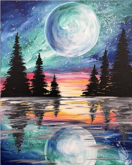 Painting with a Twist: Under the Night Sky